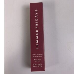 Summer Fridays Lip Butter Balm Brown Sugar Vegan Hydrating Tinted 0.5oz